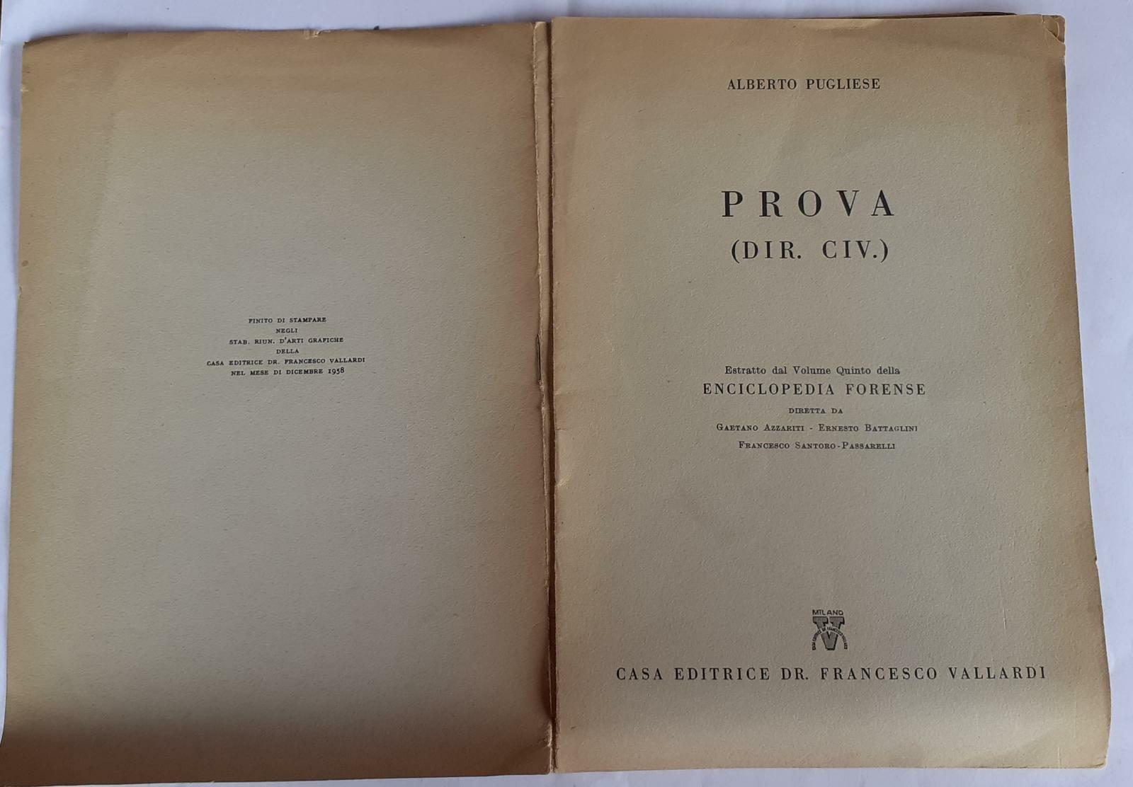 Prova (dir. Civ. ) - copertina