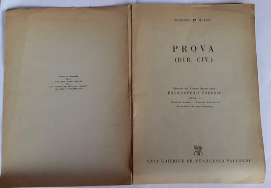 Prova (dir. Civ. ) - copertina