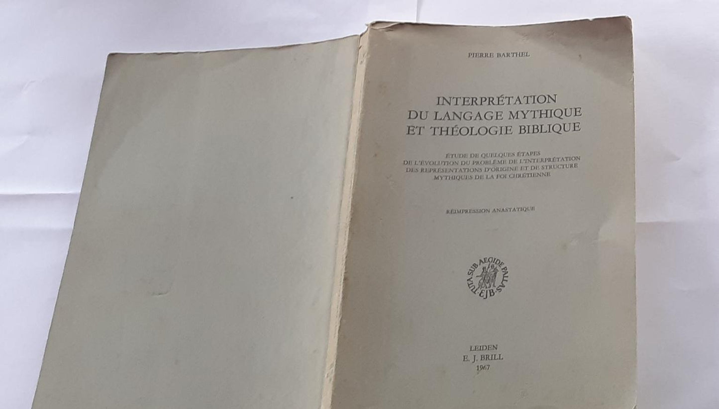 Interpretation du langage mythique et theologie biblique - copertina
