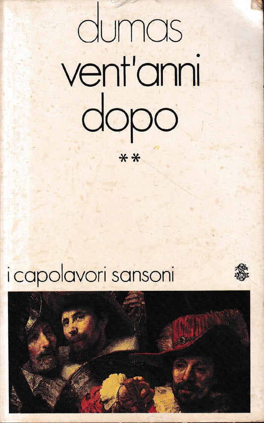 Vent'anni dopo, volume 2° - copertina