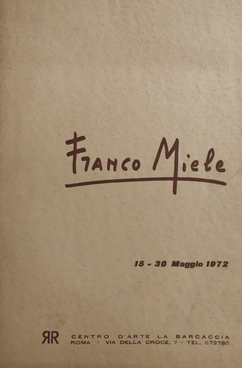 Franco Miele (15-30 maggio 1972) - copertina