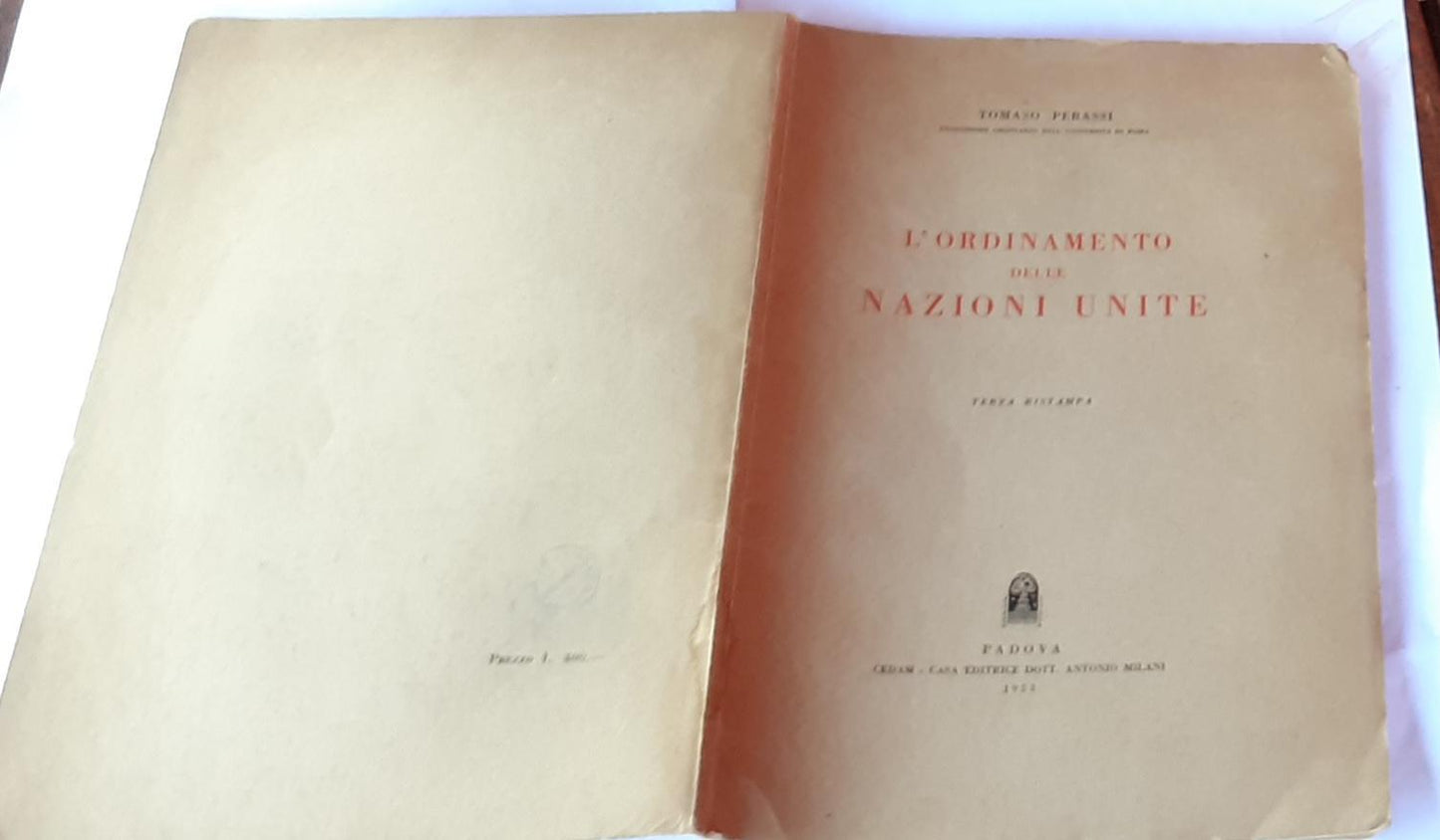 L'Ordinamento delle Nazioni Unite - copertina