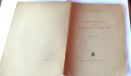 L'Ordinamento delle Nazioni Unite - copertina