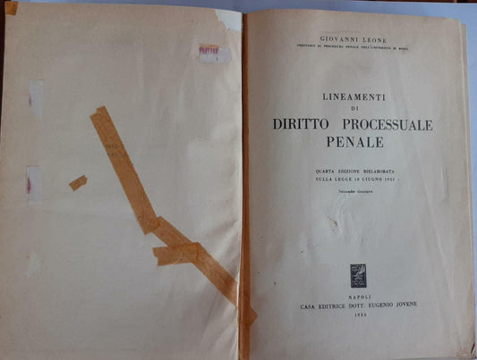 Lineamenti di diritto processuale penale - copertina