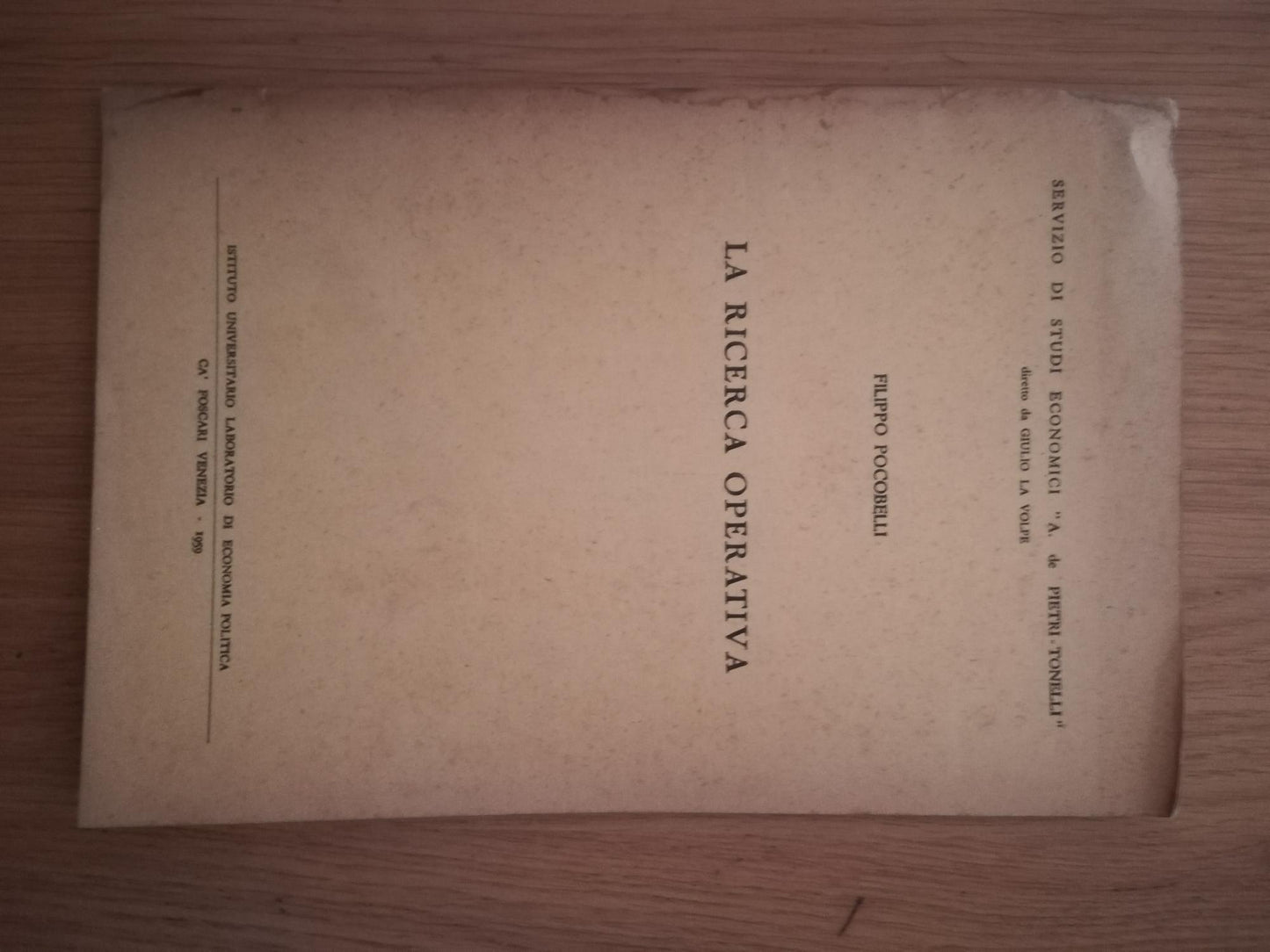 La ricerca operativa - copertina