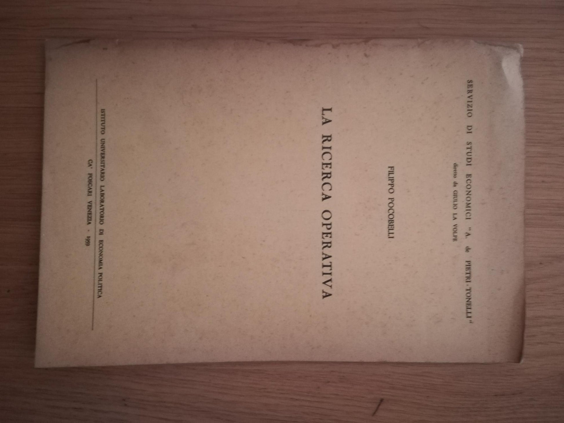 La ricerca operativa - copertina