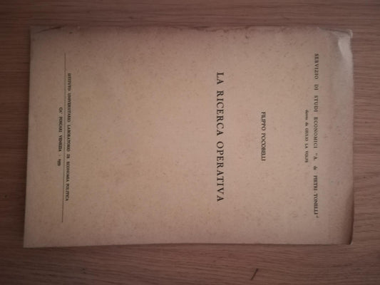 La ricerca operativa - copertina