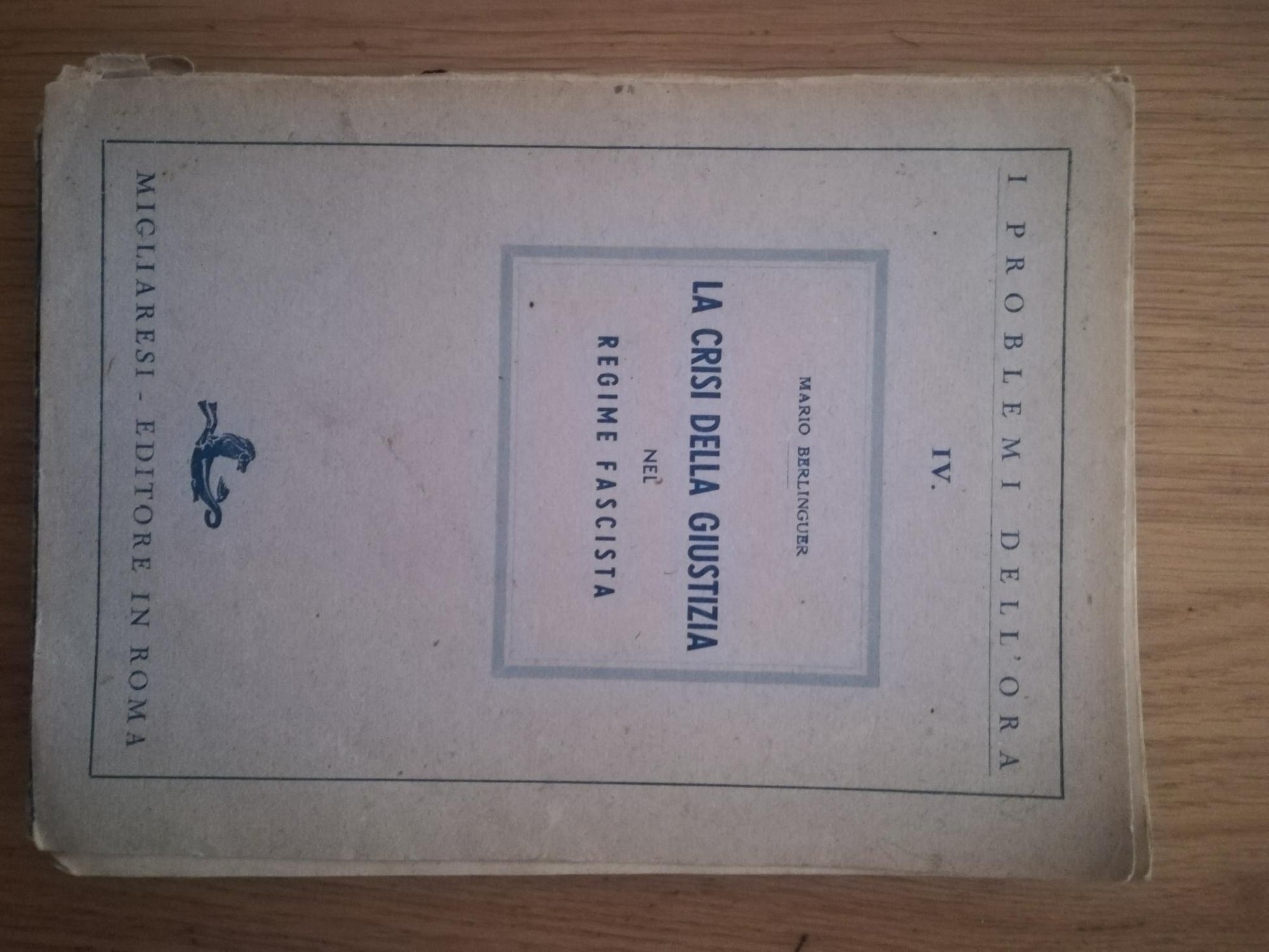 La crisi della giustizia nel regime fascista - copertina