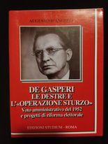 De Gasperi le strade e l'operazione sturzo (voto amministrativo del 1952 e progetti di riforma elettorale) - copertina
