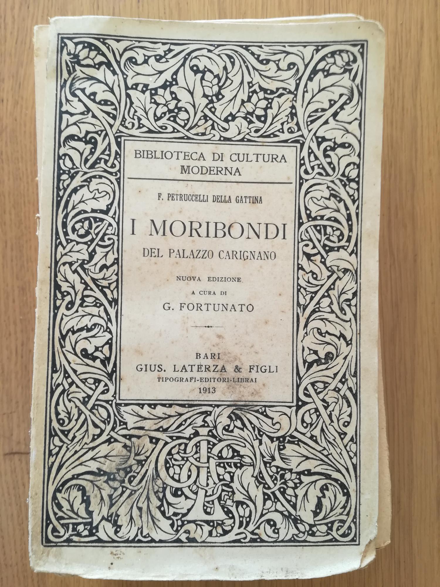 I moribondi del Palazzo Carignano - copertina