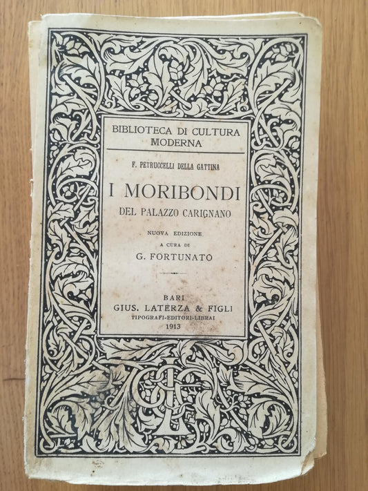 I moribondi del Palazzo Carignano - copertina