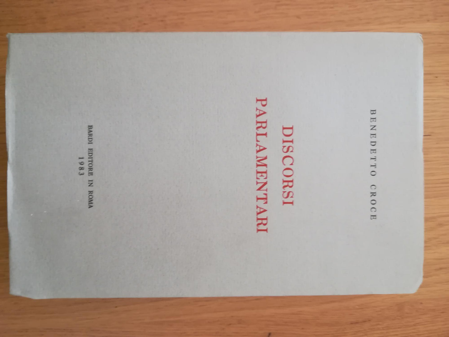 DIscorsi parlamentari - copertina