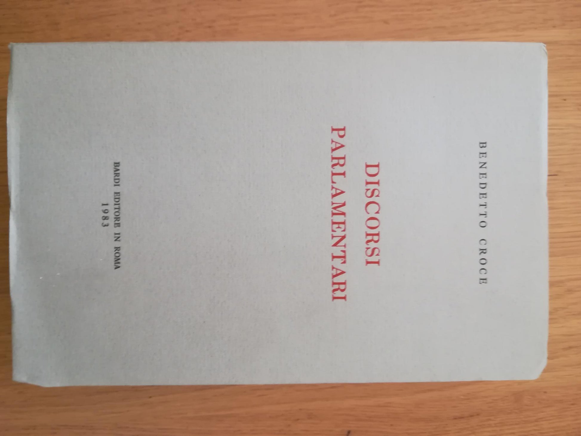 DIscorsi parlamentari - copertina