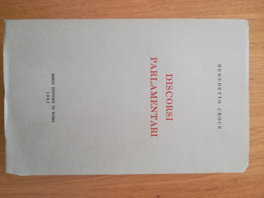 DIscorsi parlamentari - copertina