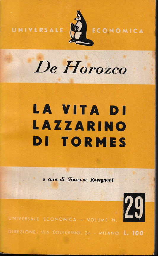 La vita di Lazzarino di Tormes - copertina