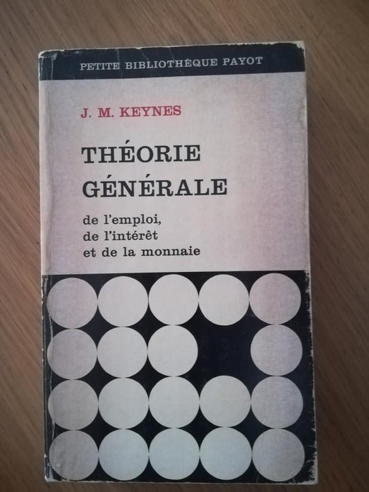 Theorie Generale de l'emploi, de l'interet, et de la monnaie - copertina