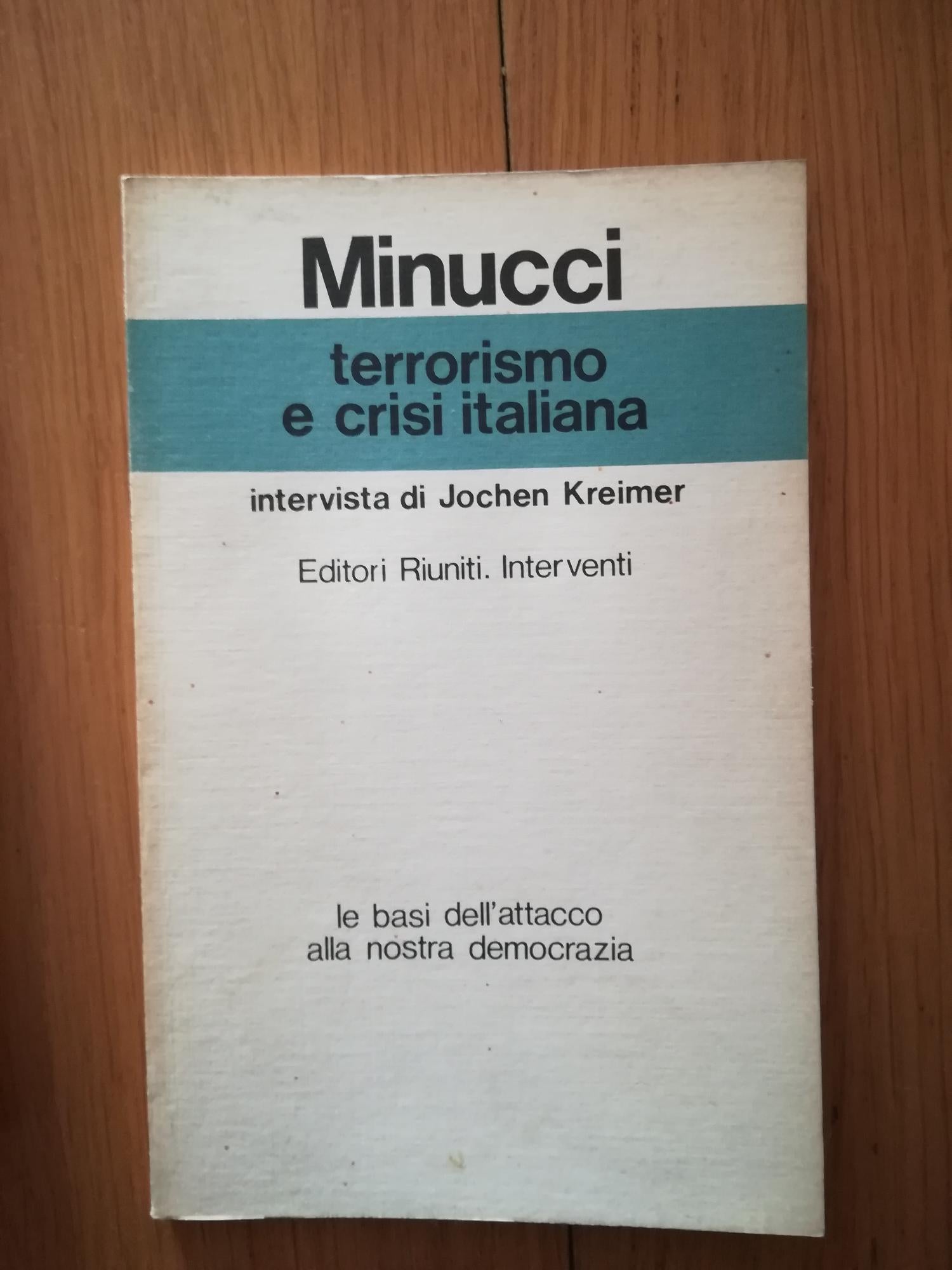 Terrorismo e crisi italiana - copertina