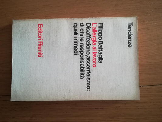 L'allergia al lavoro - copertina