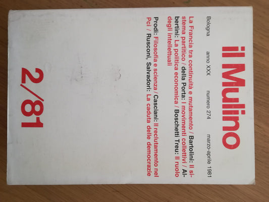 Il Mulino. 2/82 - copertina