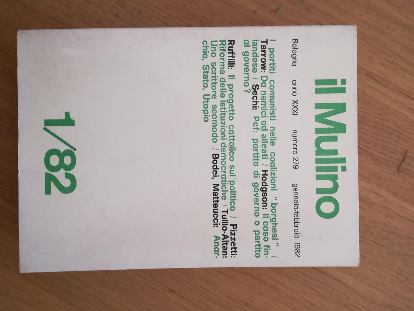 Il Mulino. 1/82 - copertina