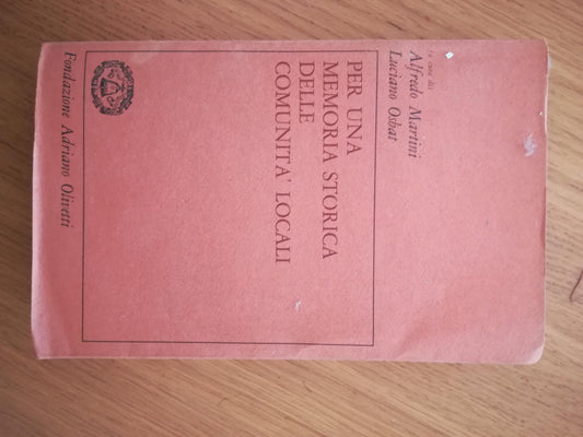 Per una memoria storica della comunità locali - copertina