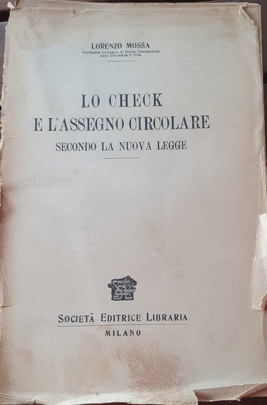 Lo check e l'assegno circolare secondo la nuova legge - copertina