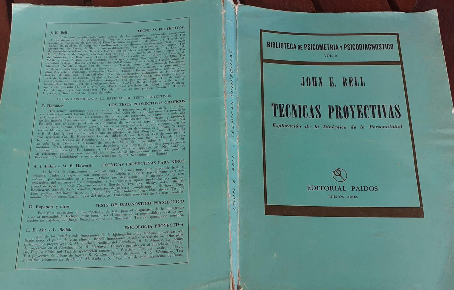 Tecnicas proyectivas. Exploracion de la Dinamica de la Personalidad - copertina