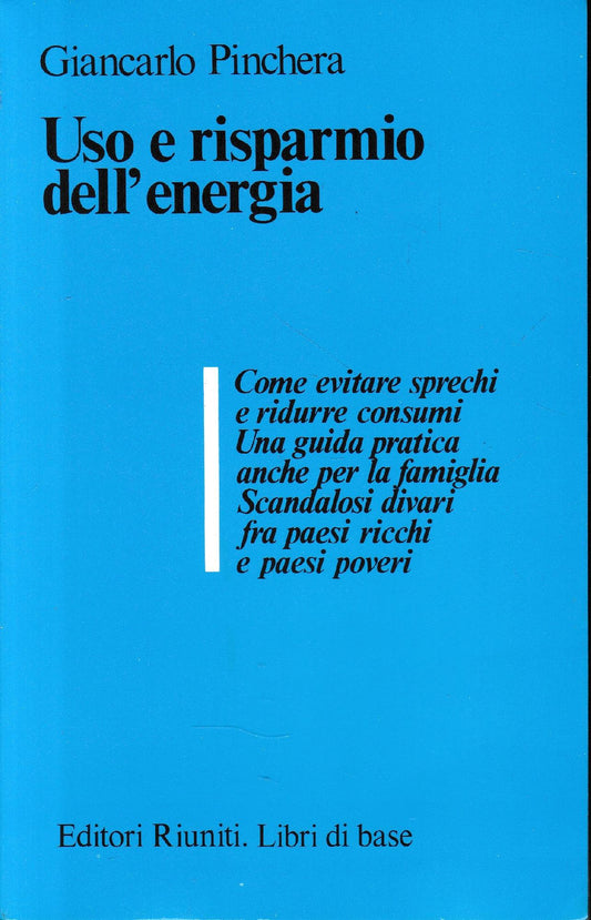 Uso e risparmio dell'energia - copertina