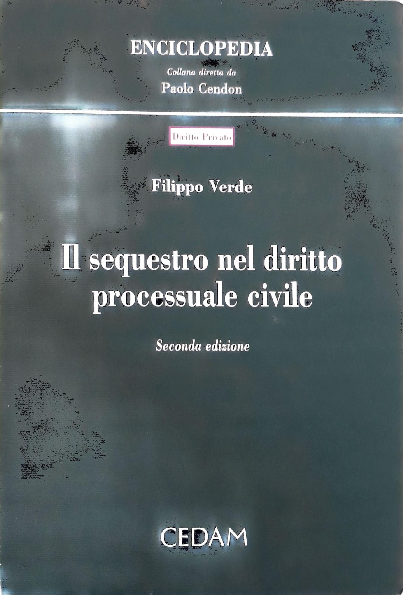 Il sequestro nel diritto processuale civile - copertina