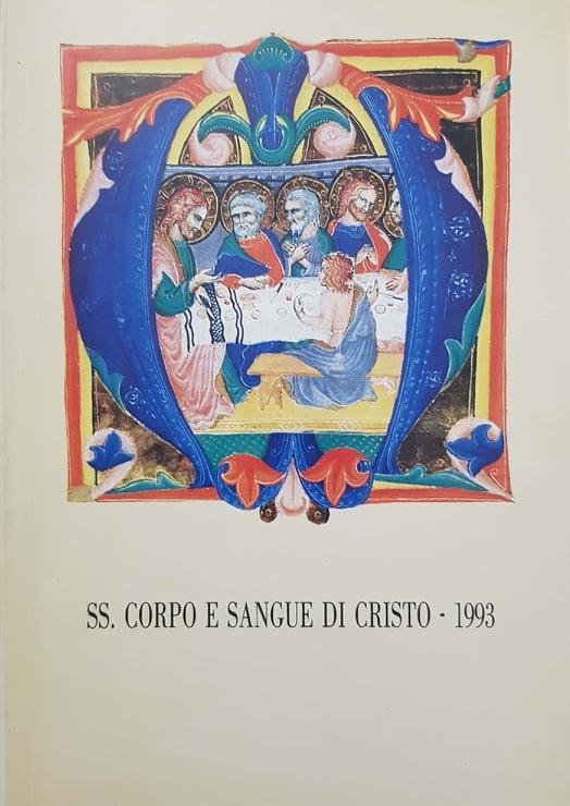 SS. corpo e sangue di Cristo 1993 - copertina