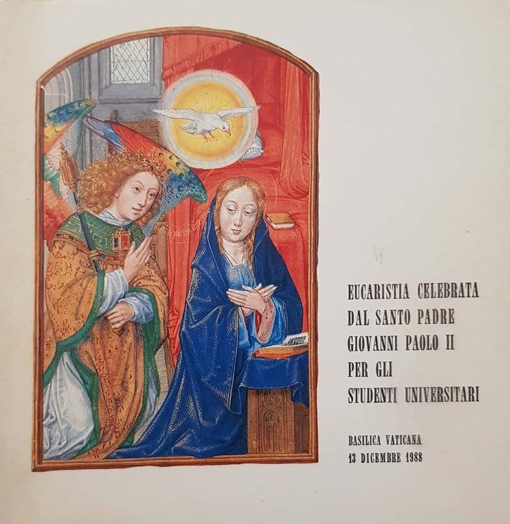 Eucaristia celebrata dal Santo Padre Giovanni Paolo II per gli studenti universitari - copertina