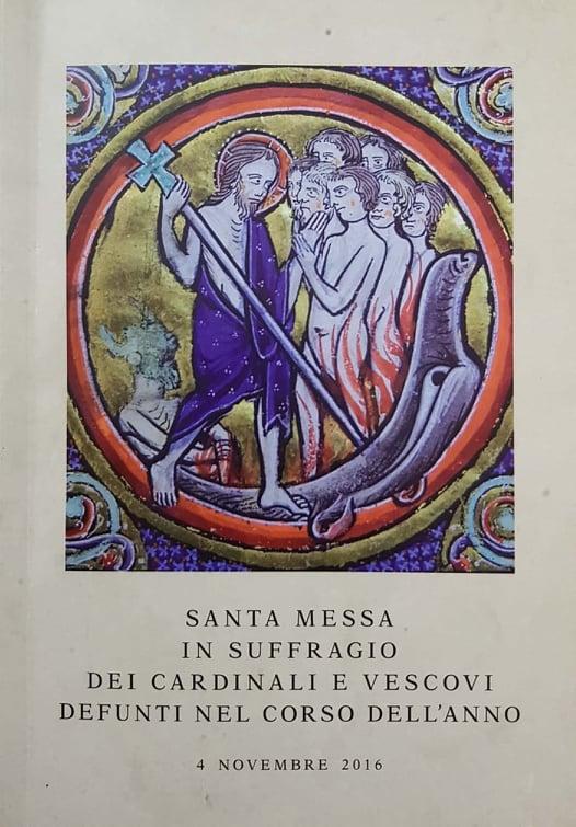 Santa messa in suffragio dei Cardinali e Vescovi defunti nel corso dell'anno - copertina