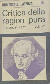 Critica della ragion pura: vol. 2° - copertina