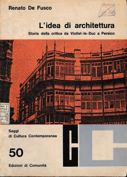 L'idea di architettura - copertina