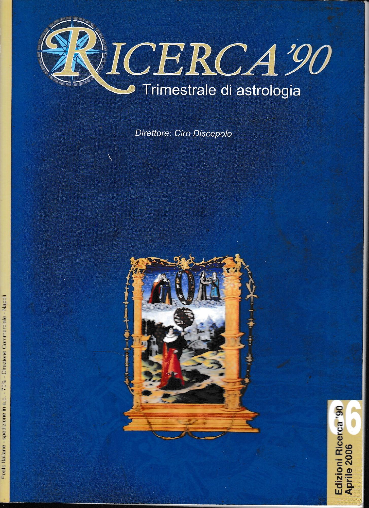 Ricerca '90. Trimestrale di astrologia, n. 66 - Aprile 2006 - copertina