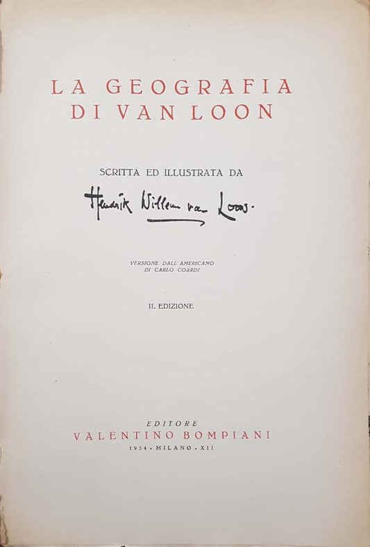 La geografia di Van Loon - copertina