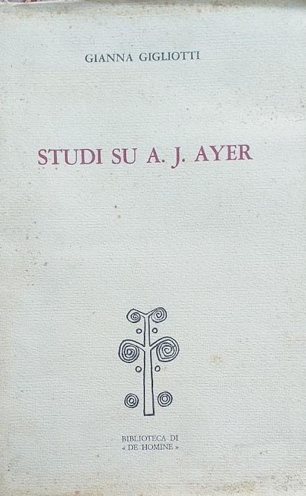 Studi su A. J. Ayer - copertina
