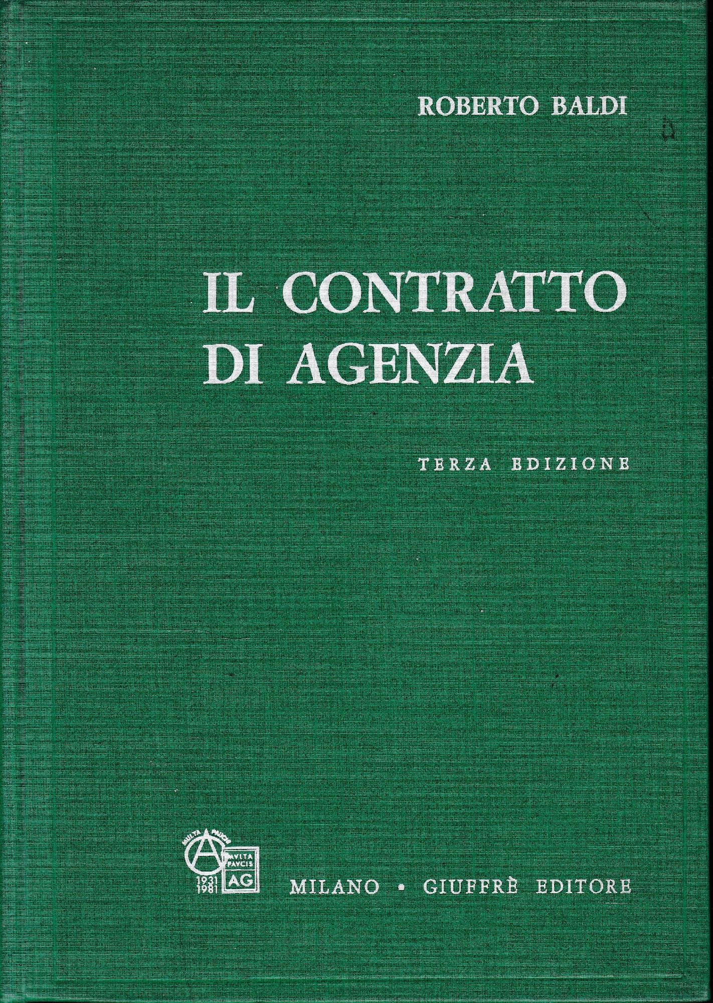 Il contratto di agenzia - copertina