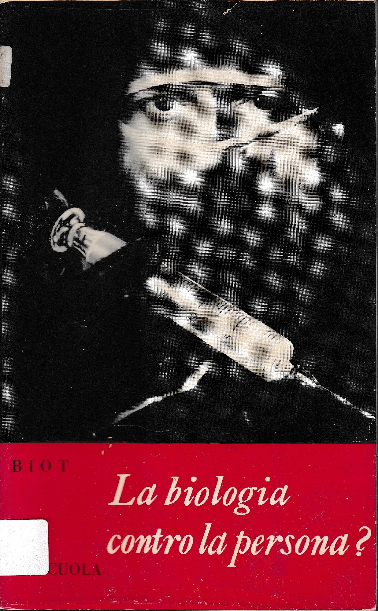 La biologia contro la persona? - copertina