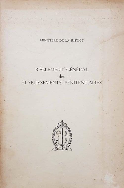 Règlement Général des établissements pénitentiaires - copertina