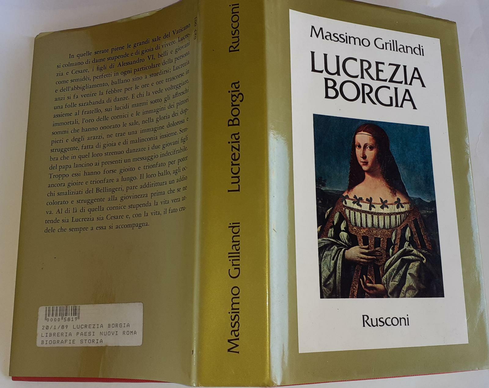 Lucrezia Borgia - copertina