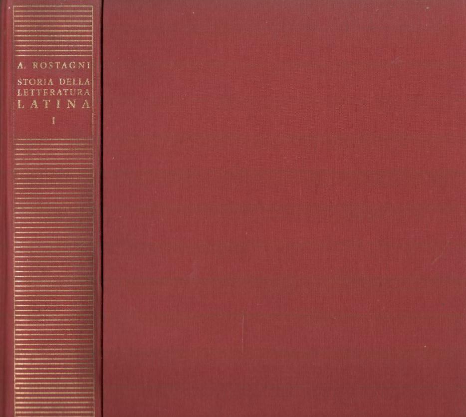 Storia della letteratura latina, volume I: la Repubblica - copertina