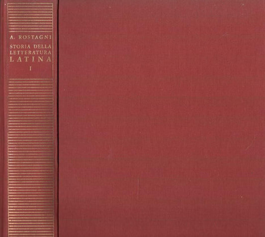 Storia della letteratura latina, volume I: la Repubblica - copertina