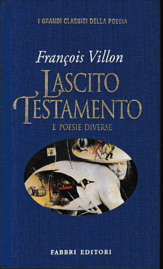 Lascito testamento e poesie diverse. Testo francese a fronte - copertina