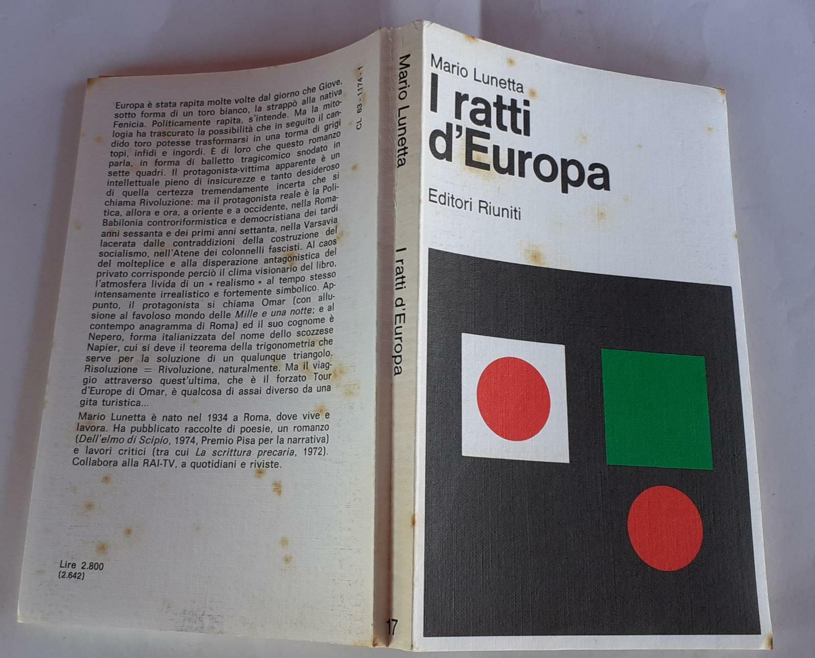 I ratti d'Europa - copertina