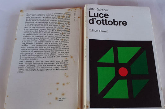 Luce d'ottobre - copertina