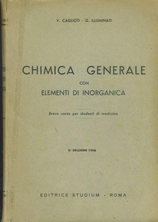Chimica generale con elementi di inorganica - copertina