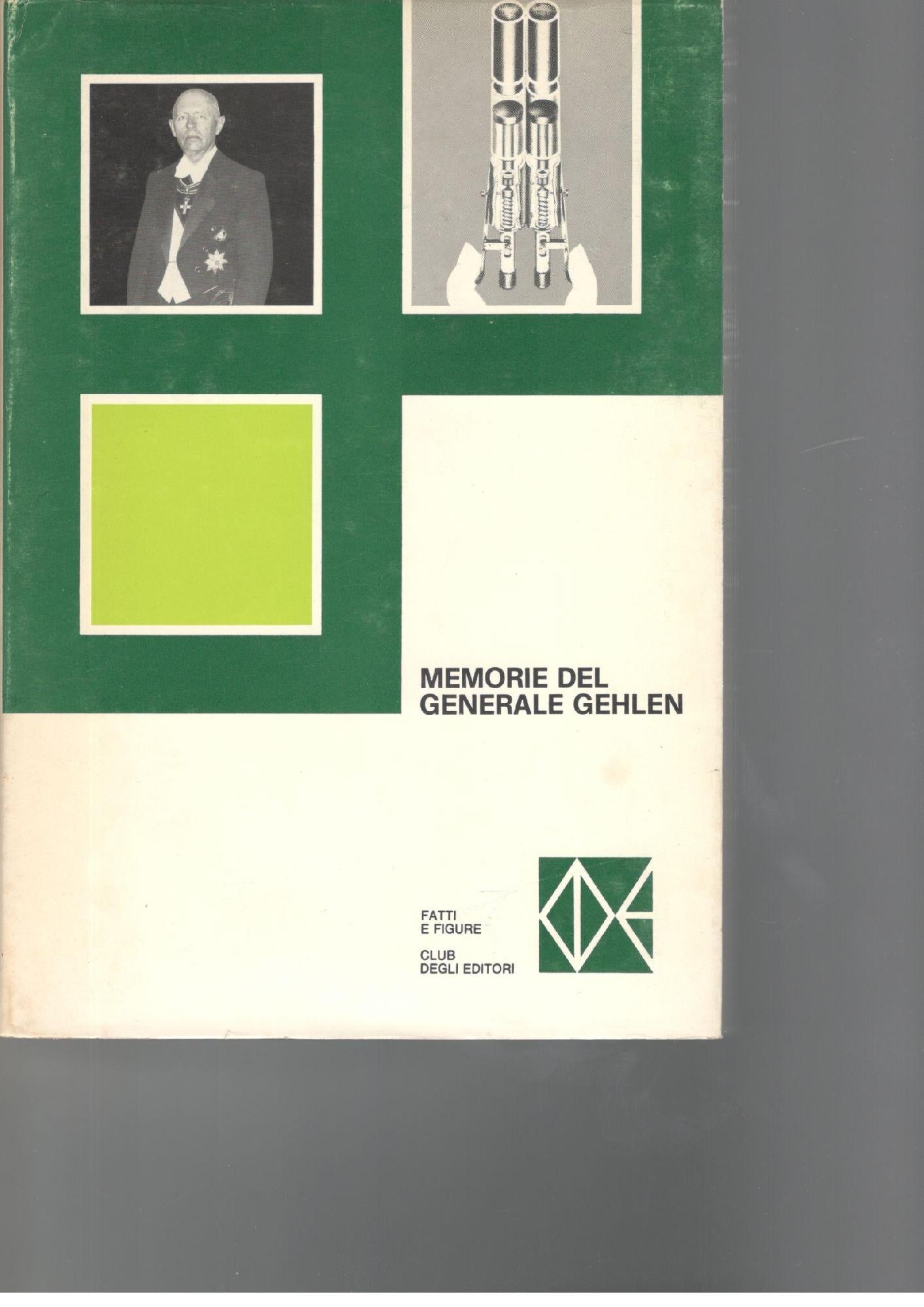 Le memorie del generale Gehlen - copertina