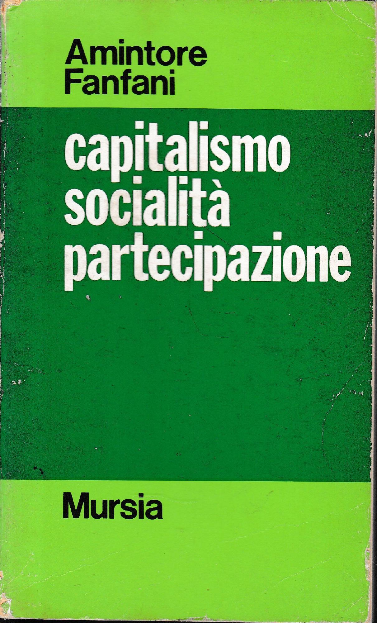 Capitalismo socialità partecipazione - copertina