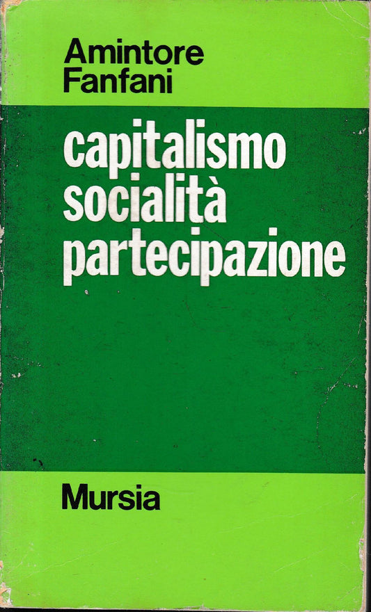 Capitalismo socialità partecipazione - copertina